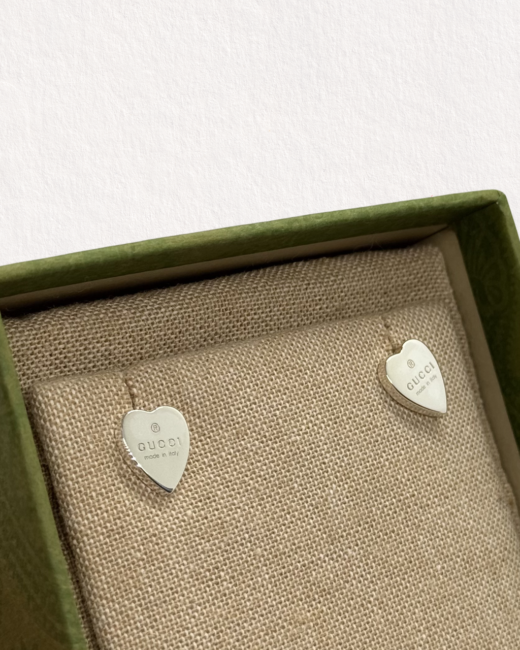 Gucci Heart Necklace and Earring Set