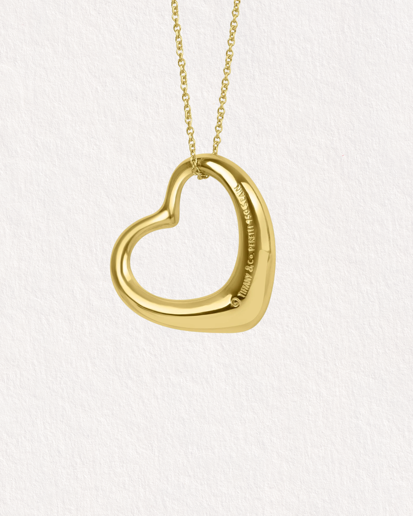 Tiffany & Co - 18ct Yellow Gold Elsa Perretti Heart Necklace