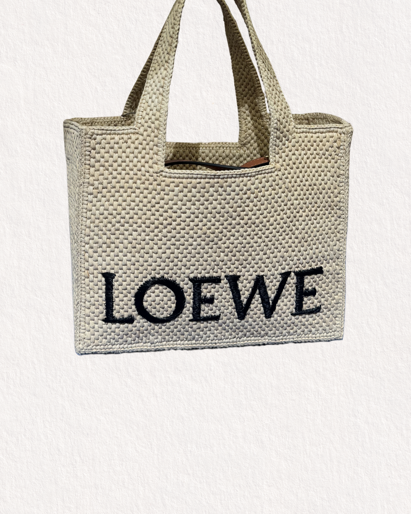 Loewe x Paula's Ibiza Small Raffia Tote Bag