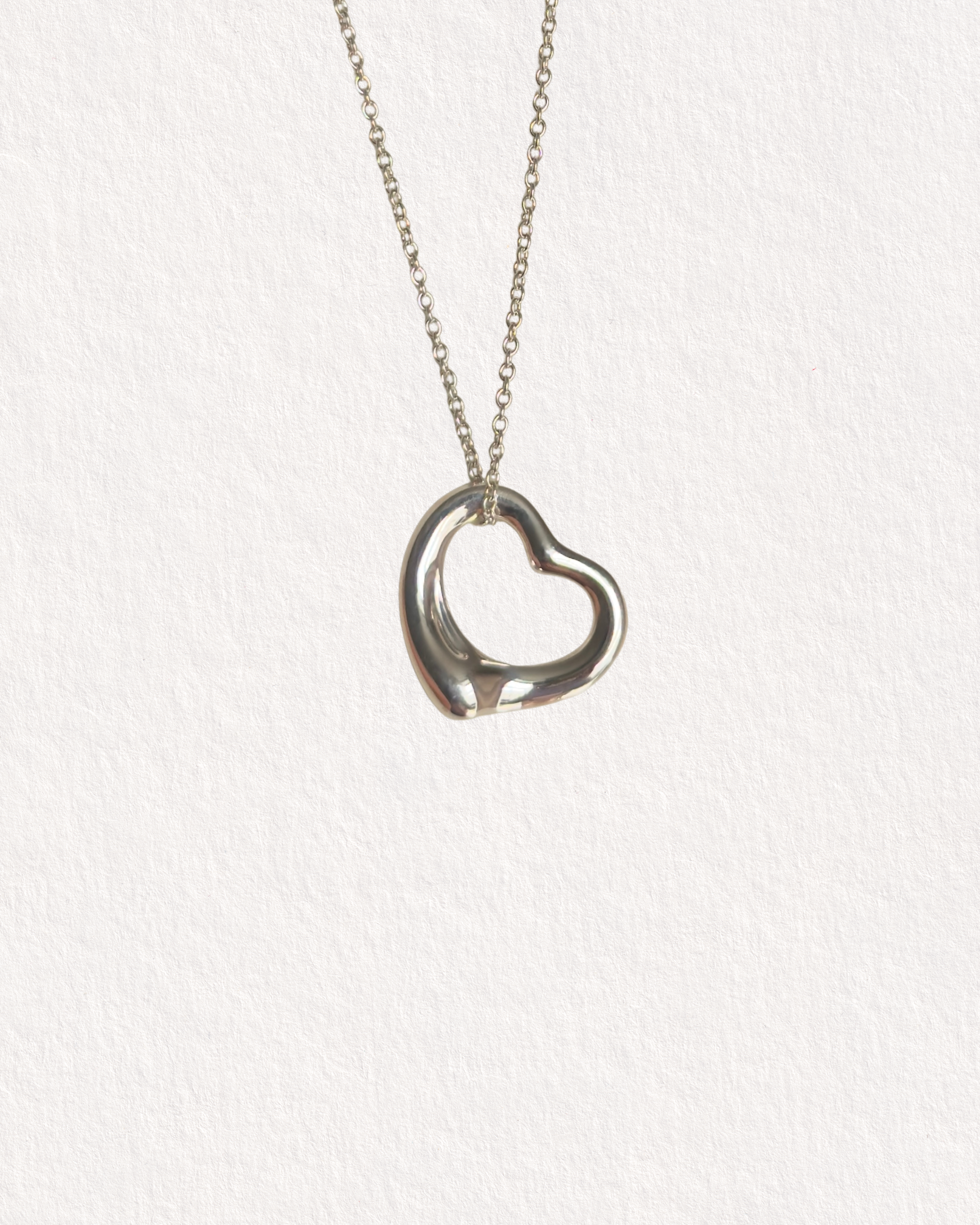 Tiffany & Co Elsa Peretti Open Heart Necklace